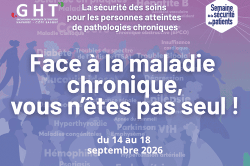 Semaine de la Sécurité des patients 2026 : la sécurité des soins pour les personnes atteintes de pathologies chroniques